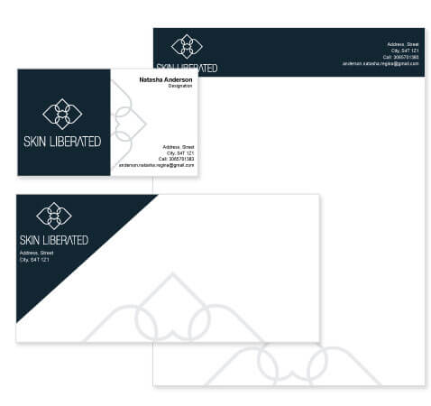 Skin Center Stationery Design